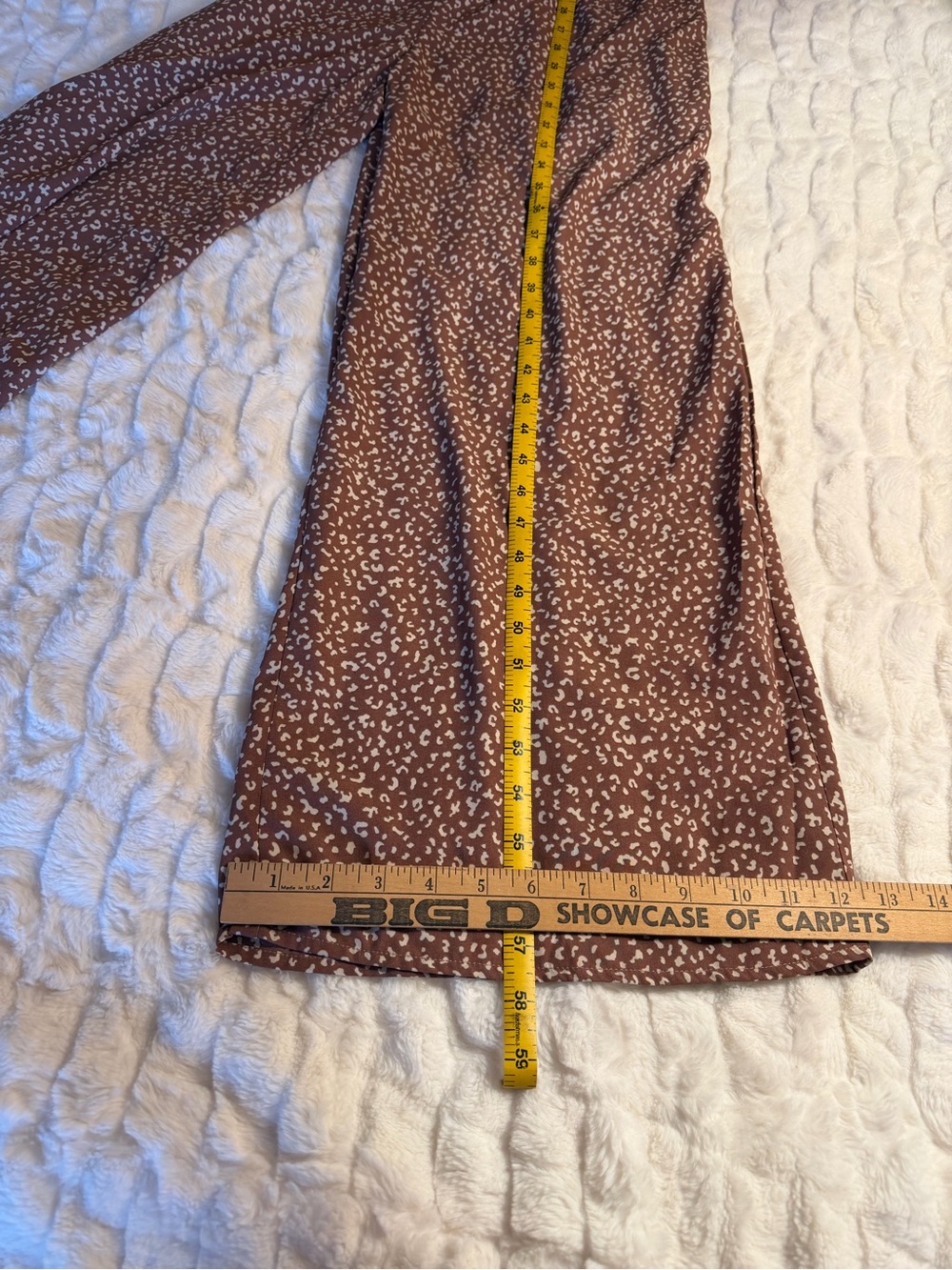 Light Brown Animal Print Wide Leg Romper/Jumpsuit - Picture 7 of 12